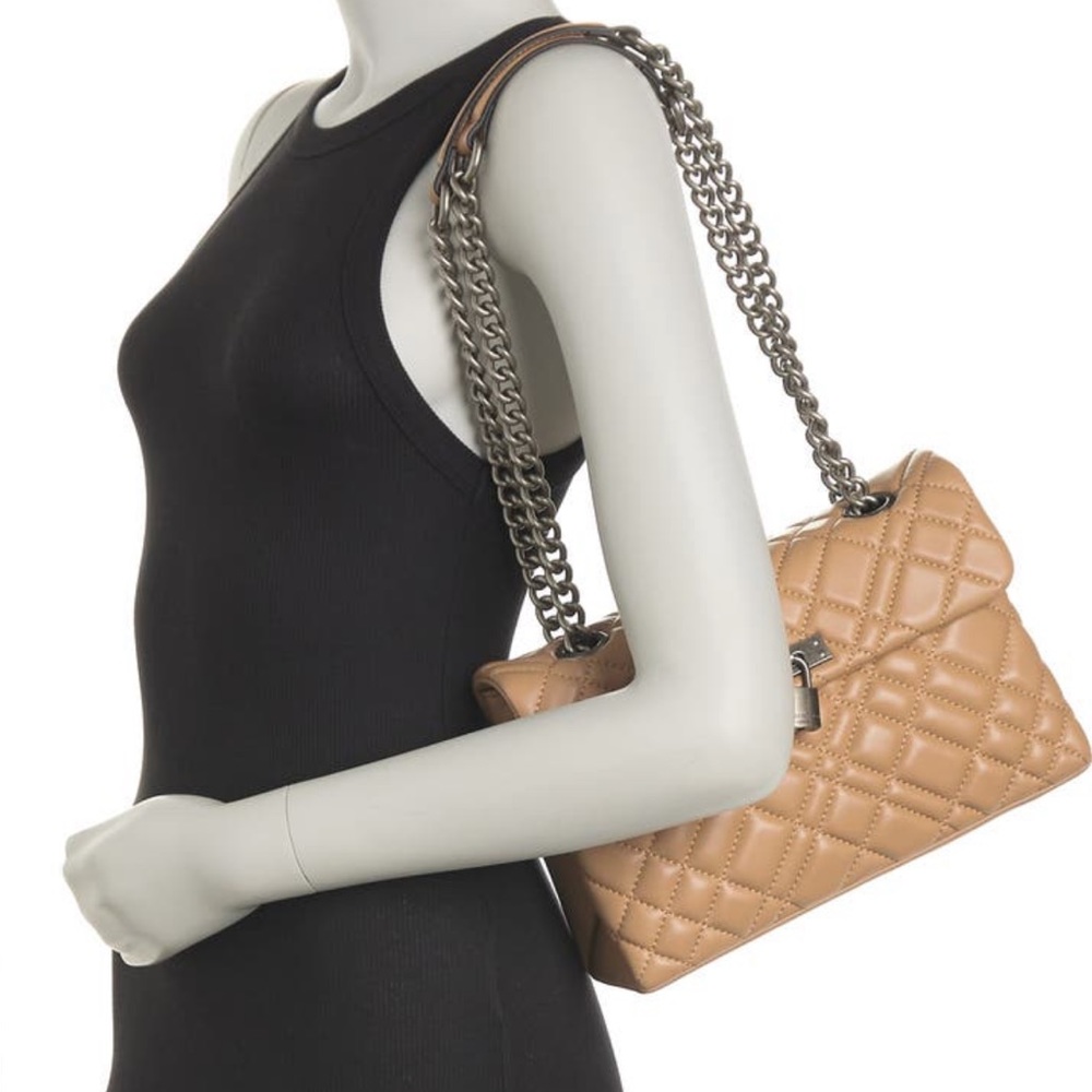 Kurt Geiger Beige Brixton Quilted Leather bag